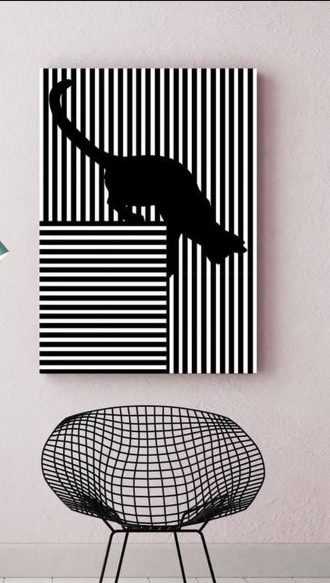 Disney Canvas Paintings, Optical Illusion Drawing, Scratchboard Art, Out On A Limb, Simple Abstract, Optical Illusions Art, Digital Paintings, Black And White Painting, Acrylic Artwork