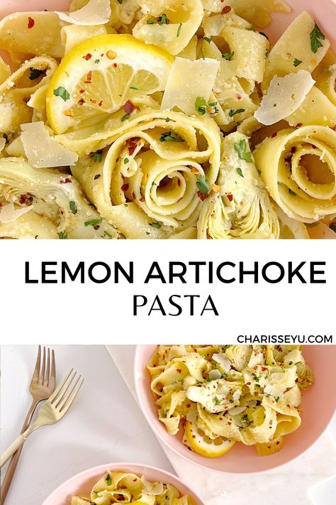 Artichoke Lemon Pasta Recipes, Lemon Chicken Artichoke Pasta, Lemon Spaghetti With Artichokes, Artichoke Caper Pasta, Artichoke Olive Pasta, Lemon Spaghetti With Roasted Artichokes, Chicken And Artichoke Pasta, Artichoke Pasta Recipes, Artichoke Pasta Sauce