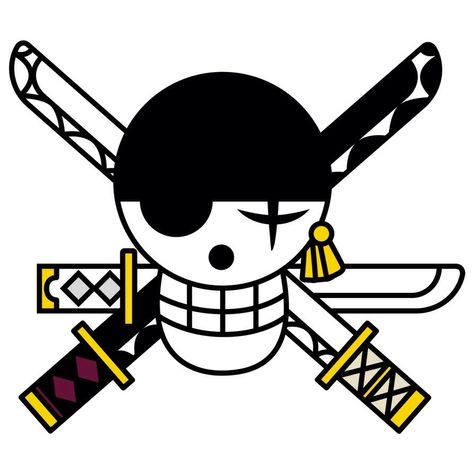 Roronoa Zolo (Timeskip) - Jolly Roger One Piece Logo, Anime Svg, Zoro Roronoa, One Piece Tattoos, Randy Cunningham, Pieces Tattoo, Creative Person, Zoro One Piece, Shirt Bag