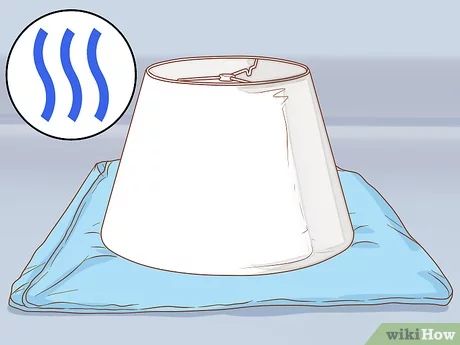 3 Ways to Clean Lampshades - wikiHow How To Clean Fabric Lamp Shades, Remove Grease Stain, Chickpea Snacks, Dishwashing Gloves, Cleaning Tricks, How Do You Clean, House Cleaning Checklist, Paper Lampshade, Liquid Laundry Detergent