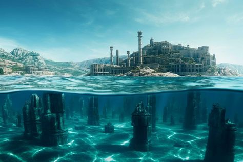 The Mystical Sunken City A Half-Submerged View of Atlantis in Crystal Blue Waters AI generated Tips To Learn English, English Grammar Exercises, Language Learning Apps, Sunken City, Grammar Exercises, To Learn English, Improve Your English, Vocabulary Building, English Reading