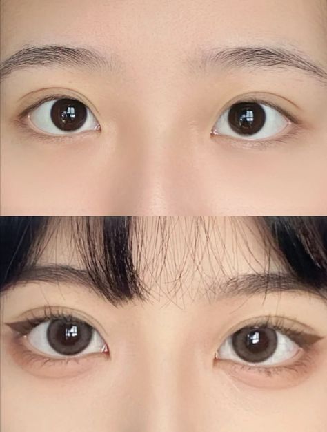 Nail Ideas Korean Style, Eye Makeup Round Eyes, Xiaohongshu Makeup, Warm Tone Makeup, Makeup For Round Eyes, Under Eye Makeup, Doll Eye Makeup, Korean Eye Makeup, Pinterest Makeup