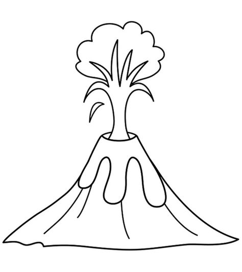 Do you want your kids to study more about the globe around them. Then, one of the best ways would be giving them these free printable Volcano coloring pages Volcano Clipart, About Volcano, Volcano Drawing, Volcano Pictures, Giraffe Colors, Tree Coloring Page, Dinosaur Crafts, Dinosaur Coloring Pages, Dinosaur Coloring