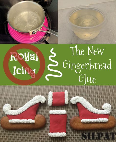 Royal Icing is OUT. Tylose Glue is IN. Get the recipe for a clear edible glue you can use for those gingerbread creations this year. Gingerbread Frosting Glue, Best Gingerbread House Glue, Best Gingerbread Icing Glue, Diy Gingerbread Icing, Best Glue For Gingerbread Houses, Gingerbread Icing Recipe Glue, Royal Icing Recipe Gingerbread House, Gingerbread Glue Icing, Best Icing For Gingerbread Houses