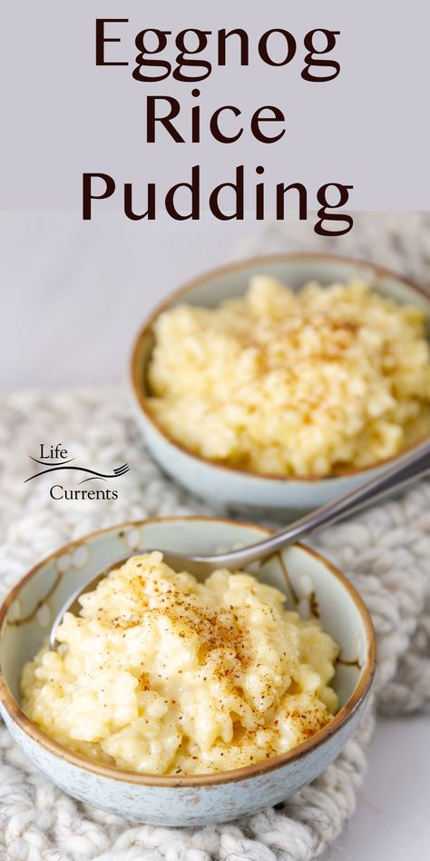 Eggnog Rice Pudding is the perfect way to use up leftover eggnog, and make a rich, delicious festive treat! Raisin Rice Pudding, Arborio Rice Pudding, Raisin Rice, Egyptian Dishes, Best Rice Pudding Recipe, Pudding Recipes Homemade, Rice Puddings, Protein Breakfasts, Hot Desserts