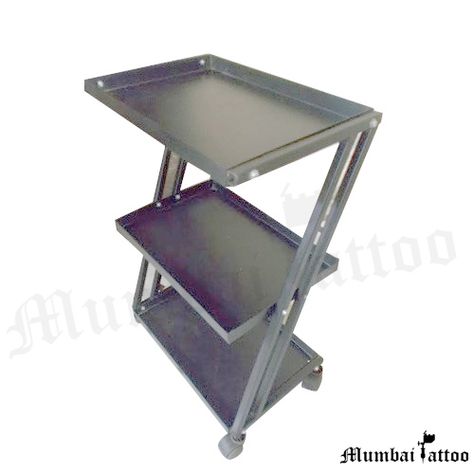 MUMBAI TATTOO SUPPLY  www.mumbaitattoo.com  Mr. Nadeem  Whatsapp No. 9029993269  Z - TROLLEY  Keep your tattoo machine holstered and looking cool with this stand. Fits 1/2 inch to 3/4 inch grips. #tattoostudioinmumbai #tattooztrolley #tattoobed #tattooink #tattookit #tattoocolour Portable Tattoo Workstation, Tattoo Workstation, Tattoo Kits, Tattoo Supplies, Tattoo Machine, Tattoo Shop, Drafting Desk, Dream Room, Tattoo Studio