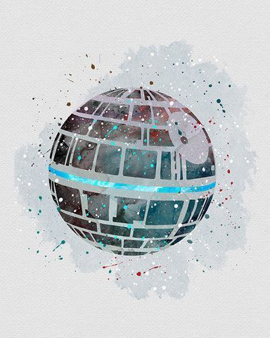 Star Wars Zimmer, Star Wars Watercolor, Decoracion Star Wars, Star Watercolor, Star Wars Print, Unlimited Power, Star Wars Wall Art, Power Logo, Star Wars Room