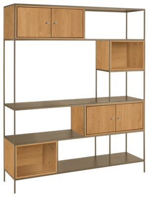 Foshay Bookcase, Media Bookcase, Living Room Style Ideas, Room Style Ideas, Dining Room Credenza, Curtains Room, Bookcase Wall Unit, Tall Bookshelves, Entryway Cabinet