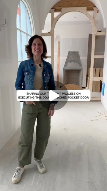 Erin Stetzer on Instagram: "Sharing how we work through the process of getting these double-arched pocket doors perfect 🤔  It’s all about creating a moment for the homeowners ✨ Entering through these beautiful doors and welcomed by the fireplace 🔥

Designer: @eg_interiors 
Architect: @_dmgarchitects
Builder: @erinstetzerhomes 
#hunterscreekvillage

Want to talk with Erin about YOUR project? For homeowners and builders, whether you are looking for input on a current project or thinking about building or remodeling a home, Erin and her team are here to help you through the entire process! Head to https://www.erinstetzerhomes.com to book a virtual consult with Erin today ✨💻🙌

______
#erinstetzerhomes  #homebuilder #custombuilder #customhomes #customhomebuilder #construction #dreamhome #ho Arched Pocket Doors, Arched Pocket Door, Double Pocket Door, By The Fireplace, Arched Doors, Virtual Design, The Fireplace, Interior Architect, Beautiful Doors