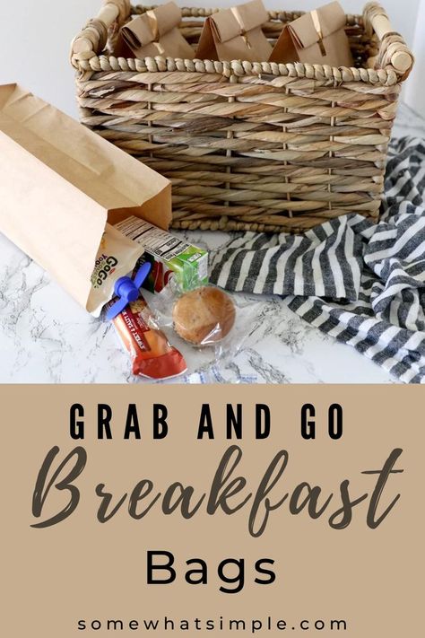 Grab and go breakfast bags are a fast and easy way to take some of the stress out of a busy morning. Sack Breakfast Ideas, Grab And Go Breakfast Bags, Best Grab And Go Breakfast, Grab And Go Lunch For A Crowd, Breakfast On The Go Resident Event, Grab And Go Breakfast For A Crowd, Breakfast On The Go Ideas For Residents, Grab And Go Breakfast Station, Breakfast In A Bag