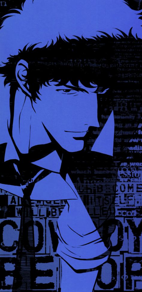 Cowboy Bebop Astethic, Spike Spiegel Poster, Ed Cowboy Bebop Wallpaper, Blue Lock Screen Wallpaper Aesthetic, Cowboy Bebop Spike Wallpapers, Cool Movie Wallpapers, Cowboy Bebop Screencap, Cowboy Bebop Phone Wallpaper, 90 Anime Wallpaper