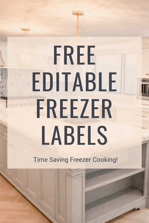 Free editable Freezer labels to help your meal prep! Use moisture resistant labels and print the instructions for your freezer meal efforts.  Never lose track of what you are making! #FreezerCooking #MealPrep #EditableLabels via @savorandsavvy Freezer Meal Labels Free Printable, Freezer Labels Printable, Freezer Meal Labels, Freezer Labels, Freezer Breakfast Meals, Crockpot Meal Prep, Deep Freezer, Freezer Friendly Meals, Freezer Organization