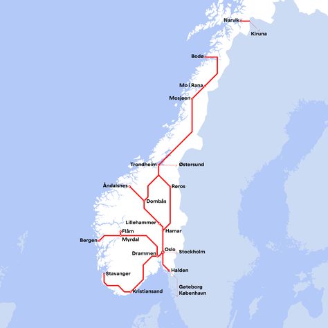 Some of the world’s most beautiful train journeys | Norwegian rail Norway Travel Guide, Visit Oslo, Europe Train, Train Trip, Train Route, Alesund, Visit Norway, Nordland, Night Train