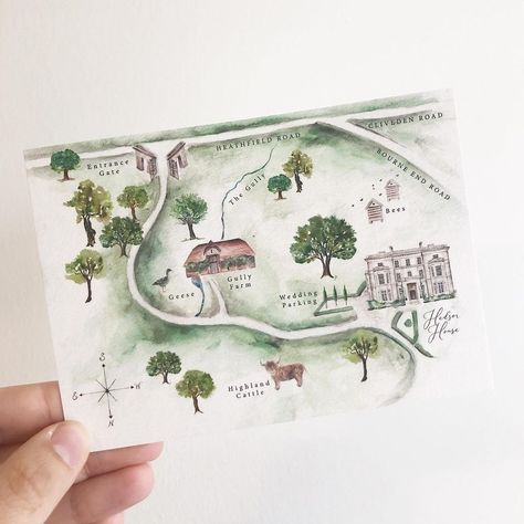 36 tykkäystä, 0 kommenttia - Maddy Secker • Rose & Beau (@roseandbeaudesigns) Instagramissa: ”So I took an unplanned break! Everything has been so busy recently with summer weddings, plus a new…” Colour Scheme Wedding, Wedding Map Illustration, Drawn Wedding Invitations, Maps Illustration Design, Artistic Wedding Invitations, Watercolor Wedding Map, Wedding Venue Illustration, Hand Drawn Invitation, Hedsor House