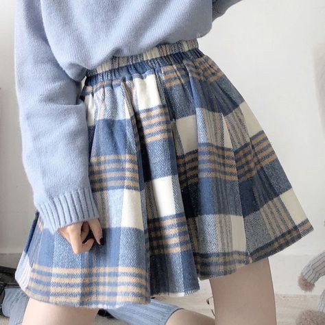 Short Pollera, Style Japonais, Retro Mode, Causual Outfits, Suede Skirt, Kawaii Clothes, Cute Skirts, Plaid Skirts, Soft Girl