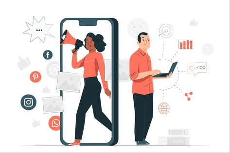 Why AI Is Relevant To Conversational Marketing || Marketers want to have one-on-one conversations with their customers to learn what they are looking for, and develop a stronger, long-term relationship with them https://www.entrepreneur.com/article/382318 Social Media Communication, Banner Web, Social Communication, Digital Marketing Trends, Pr Agency, Marketing Concept, Concept Illustration, Social Media Optimization, Social Media Marketing Agency