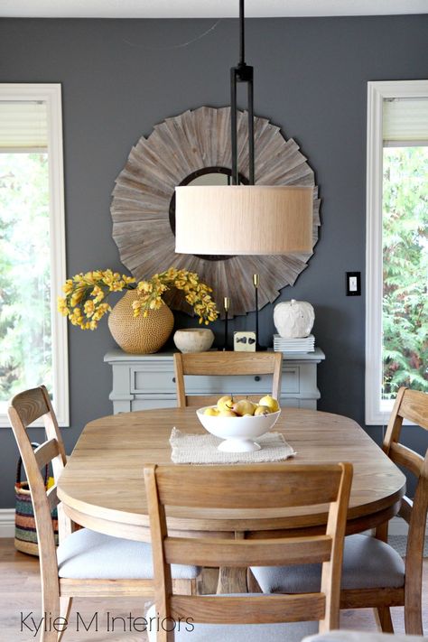 Kylie Interiors, Farmhouse Dining Room Lighting, Seating Room, Farmhouse Style Dining Room, Modern Farmhouse Dining Room, Stylish Dining Room, Country Farmhouse Style, Dining Room Blue, Grey Dining Room