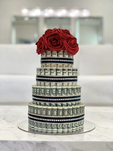 How to ask for cash instead of wedding gifts in 2022 | Photography by Money Wedding Cake, Gift Packing Ideas, Money Cakes, Money Wedding, Money Cake, Graduation Money, Money Bouquet, Birthday Money, Honeymoon Fund