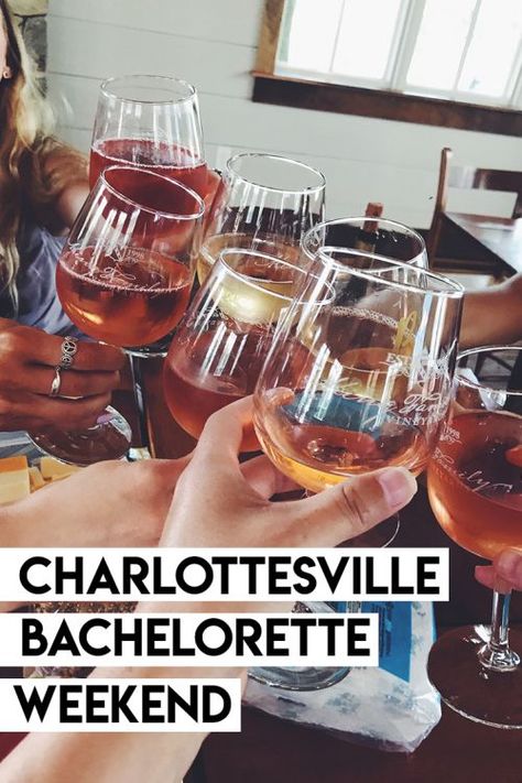 Winery Bachelorette Party Ideas, Bachelorette Party Trip Ideas, Winery Bachelorette Party, Weekend Getaway Packing, Bride Wine Glass, Virginia Wine Country, Bachelorette Party Destinations, Virginia Wineries, Bachelorette Bachelor Party