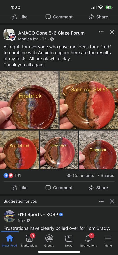 Red Glaze Pottery, Cinnabar Glaze Combinations, Red Glaze Combinations, Pottery Glaze, Ceramic Glazes, Red Glaze, Tile Color, Pottery Glazes, Red Clay