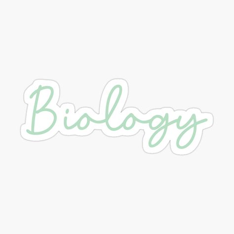 Stem Stickers, Biology Notebook, Font Sticker, Biology Major, Notebook Stickers, Handwritten Font, Fonts Design, Vimeo Logo, Biology