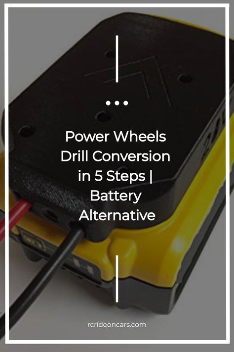 Looking for a way to power your Power Wheels and give it more speed? Check out our step-by-step guide on how to convert it to run on a drill battery. Power And Control Wheel, Power Control Wheel, Power Wheels Modification, Power Wheels Mods, Power Wheel Cars, Power Wheels Jeep, Jump A Car Battery, Kids Power Wheels Target, Batteries Diy