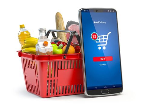 Delivery Food, Push Cart, Grocery Market, Grocery Supermarket, Meal Delivery Service, Consumer Behaviour, Online Grocery Delivery, Online Grocery Shopping, Tech Trends