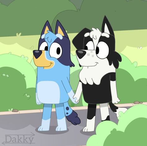 Mackenzie X Bluey, Mckenzie X Bluey, Bluey X Mackenzie Fanart, Bluey Mackenzie, Mackenzie And Bluey, Bluey And Mackenzie, Bluey X Mackenzie, Bluey Characters Mckenzie, Bingo Funny