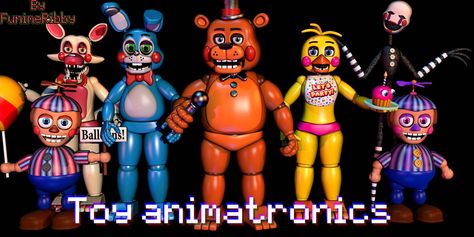 Fnaf Toy Animatronics, Toy Animatronics Fnaf, Freddy Toys, Fnaf 2, Toy Bonnie, Animatronic Fnaf, Fnaf Wallpapers, Fnaf Memes, Five Night