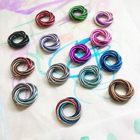 Fidget Möbii Spin Ring: BRIGHT COLORS, Loose Rings Möbius Moving Rolling Fidget Design for Restless Hands Fidget Tools, Cool Fidget Toys, Color Rings, Pink Emerald, Pick A Color, Spinning Rings, Emerald Gem, Fidget Rings, Large Ring