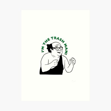 Danny Devito Tattoo, Cup Painting, Doodle Tattoo, Danny Devito, Man Art, Male Art, Glossier Stickers, Aesthetic Art, Art Boards