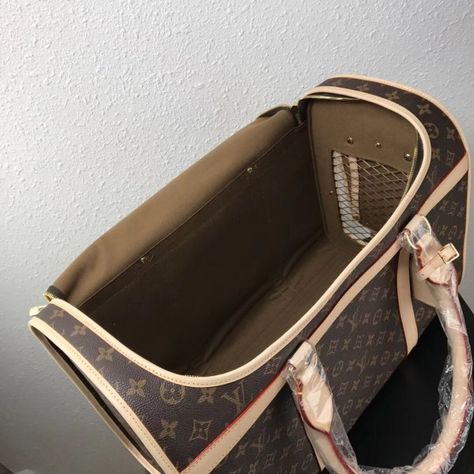 Louis Vuitton Dog Carrier, Replica Louis Vuitton, Dog Carrier, Monogram Canvas, Louis Vuitton, Monogram, Pet, Canvas, Dogs