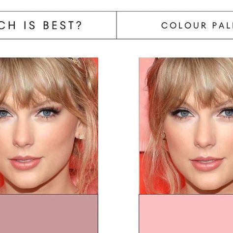 Colour Analysis | Style Session | Shopper on Instagram: "COLOUR ANALYSIS: @taylorswift Which colour do you think works best next to her features?⬇️ Can you see the power of colour? Do you want to learn your best colours? Visit my website to find out how I can help you👏 @imageconsultantmaidenhead (Who’s celebrities colours do you want me to analyse next?) @imageconsultantmaidenhead" Colour Analysis, Color Analysis, You Want Me, Colour Palettes, My Website, To Learn, You Think, Thinking Of You, How To Find Out