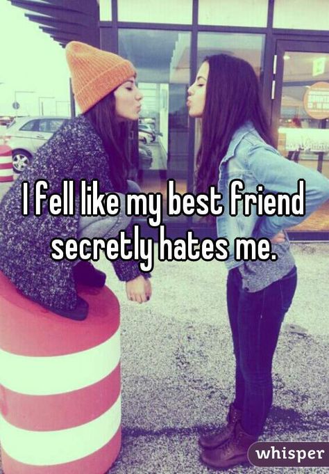 "I fell like my best friend secretly hates me. " Relatable Friendship, Beautiful Crazy, Tag Friends, Meet New People, Teen Quotes, Three Friends, Bff Quotes, Best Friend Quotes, My Best Friend