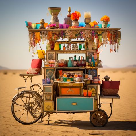 Dhaba Design Ideas, Indian Tea Shop, Chai Cart, Desert Stand, Chai Art, Chai Shop, Desert Display, Indian Cafe, Indian Chai