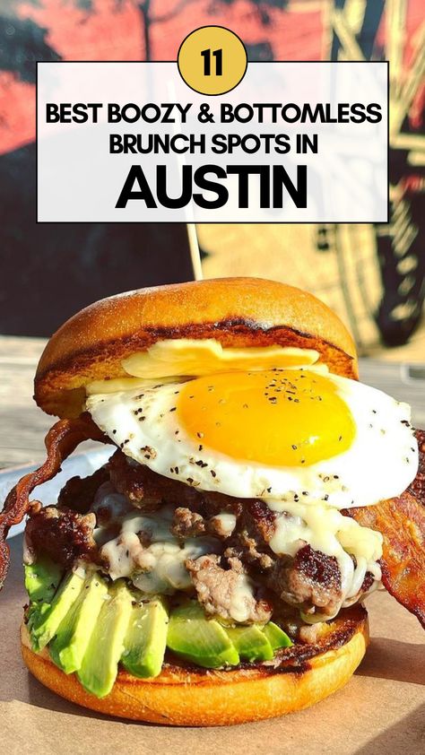 Best Boozy & Bottomless Brunch Spots in Austin Austin Brunch, Austin Restaurants, Boozy Brunch, Bottomless Brunch, Brunch Spots, Relish, Nursing, Austin, How To Memorize Things