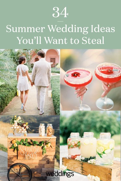 Summer Themed Wedding Ideas, July Wedding Inspiration, Summer Backyard Wedding Ideas Receptions, Late Summer Wedding Table Decor, Hot Summer Wedding Ideas, Summer Backyard Wedding Ideas, Summer 2024 Wedding Trends, Vintage Summer Wedding Colors, Late Summer Wedding Decor