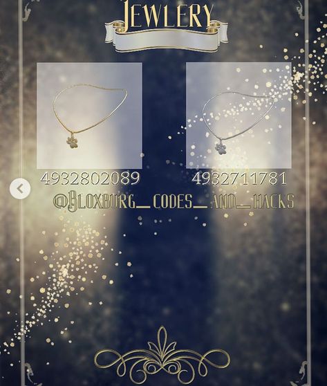 Bloxburg Necklace Code, Roblox Necklace Code, Bloxburg Accessories, Roblox Accessories, Bloxburg Clothes, Bloxburg Outfits, Clothes Codes, Bloxburg Codes, Bloxburg Decals Codes