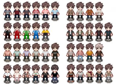 Stardew Valley Layout, Stardew Valley Tips, Mod Hair, Farm Games, Farmer Shirt, Pixel Art Games, Pixel Games, Pixel Art Design, Games Images