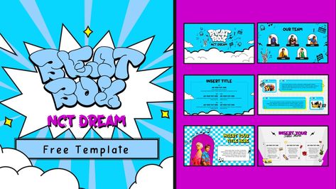 Kpop Powerpoint Template, Kpop Powerpoint, Kpop Presentation, Aesthetic Ppt, 19 Aesthetic, Ppt Ideas, Ppt Template Design, Presentation Slides Design, Keyword Elements Canva