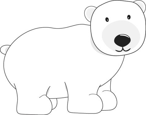 Polar bear Polar Bear Template Free Printable, Polar Bear Printable, Polar Bear Outline, Polar Bear Clipart, Polar Bear Theme, Polar Bear Images, Polar Bear Drawing, Bear Clip Art, Bear Template