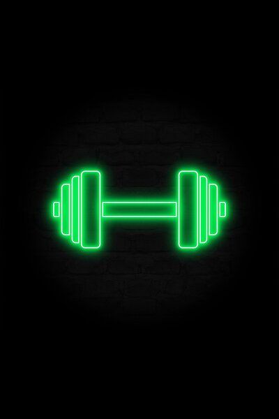 A simple icon of a barbell to show your determination in building those gains on your next workout. Now with some excellent retro 80s synthwave vibes. This design glows in a green color. Green Gym Aesthetic, Gym Icons, Fitness Aesthetic Gym, 80s Synthwave, Gym App, Green And Black Background, Gym Icon, Green Gym, Gym Images