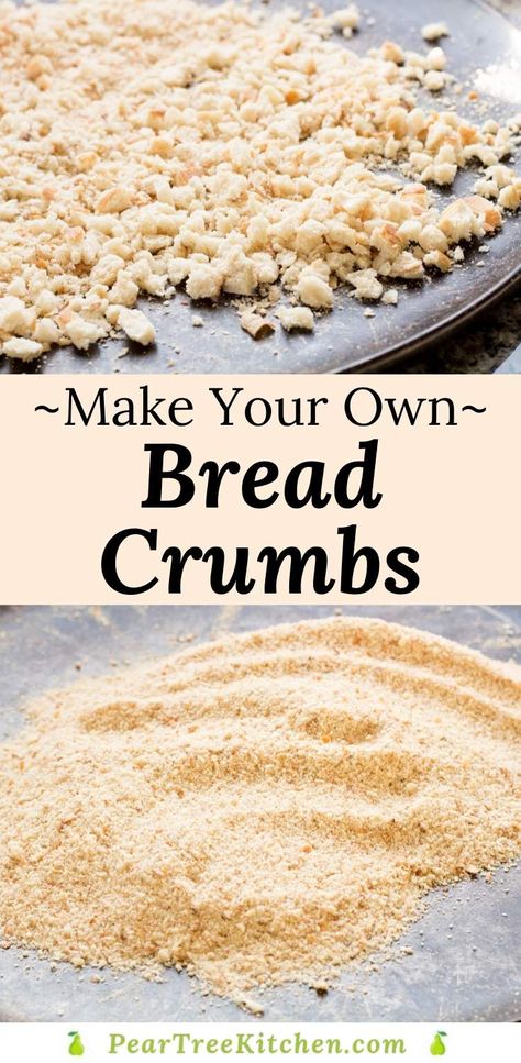 Bread Crumb Recipes, Diy Bread Crumbs, Easy Bread Crumbs, Make Bread Crumbs, Homemade Breadcrumbs, Working Pantry, Homemade Bread Crumbs, Bread Crumbs Recipe, Seasoned Bread