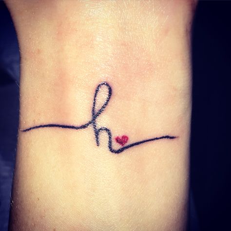 Hadley ❤️ Letter H Tattoo, H Tattoo, H Words, Bff Tattoos, Initial Tattoo, Name Tattoo Designs, Letter H, Unique Tattoo, Name Tattoo