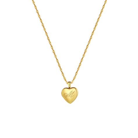 PRICES MAY VARY. Title: CAITLYNMINIMALIST 18K Gold Singapore Chain Initial Heart Locket Necklace for Women Gift for Her. Product Type: Departments > Women > Jewelry > Necklaces > Lockets Chain Stack, Padlock Necklace, Heart Padlocks, Photo Locket Necklace, Heart Locket Necklace, Photo Locket, Photo Size, Heart Locket, Friendship Gifts