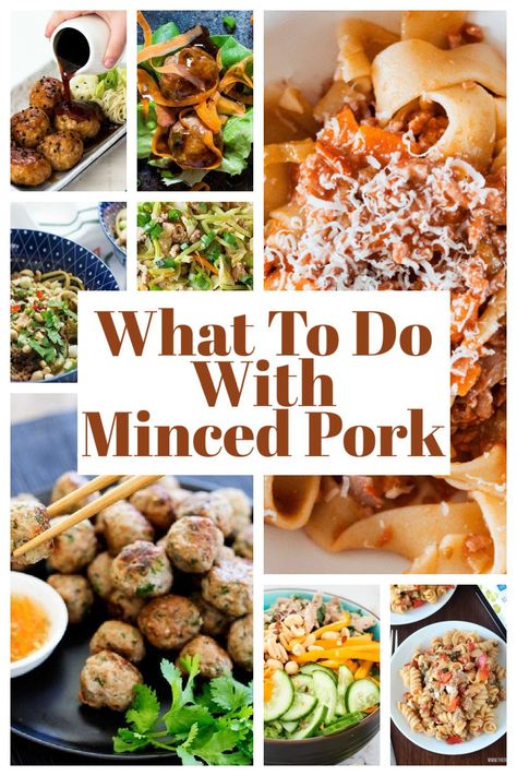 If you have ever looked in the fridge or freezer and wondered what to do with minced pork, then this post is for you. I have curated a stunning collection of healthier pork mince recipes for you to ponder and fill out your meal plans with. #mince #dinner #ideas Mince Dinner Ideas, Pork Mince Recipes, Recipes Using Pork, Ground Beef Breakfast, Healthy Pork Recipes, Pork Casserole, Homemade Appetizer, Healthy Pork, Minced Meat Recipe