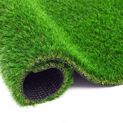 ✔[REAL AND NATUREAL] Artificial grass height about 1.37” length, 70 Oz total weight per square yard, high-density artificial grass. With 4-tone colour, soft and lush and the thatch looks and feels like real natural grass.