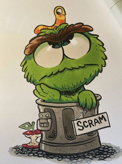 Things To Draw Cartoon Characters, Drawing Ideas With Color Markers, Fun Characters To Draw, All Cartoon Characters Drawing, Muppet Drawings, Easy Copic Marker Drawings, Drawing Ideas Cartoon Characters, Copic Marker Art Ideas, Simple Marker Drawing Ideas