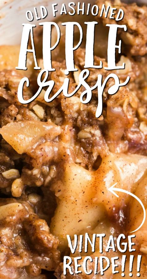 Old Fashioned Apple Crisp With Oatmeal, What To Make With Old Fashioned Oats, Sugar Crusted Apple Cobbler, Southern Apple Crisp, Vintage Apple Crisp Recipe, Apple Crisp With Macintosh Apples, Apple Crisp In 8 X 8 Pan, Worlds Best Apple Crisp, Crispy Smashed Apples With Cinnamon Sugar