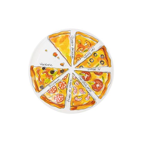 Funny Ceramics Ideas, Pizza Plate, Pizza Ingredients, Blond Amsterdam, Pottery Crafts, Pottery Plates, Kitchen Decor Items, Plate Design, Pottery Painting